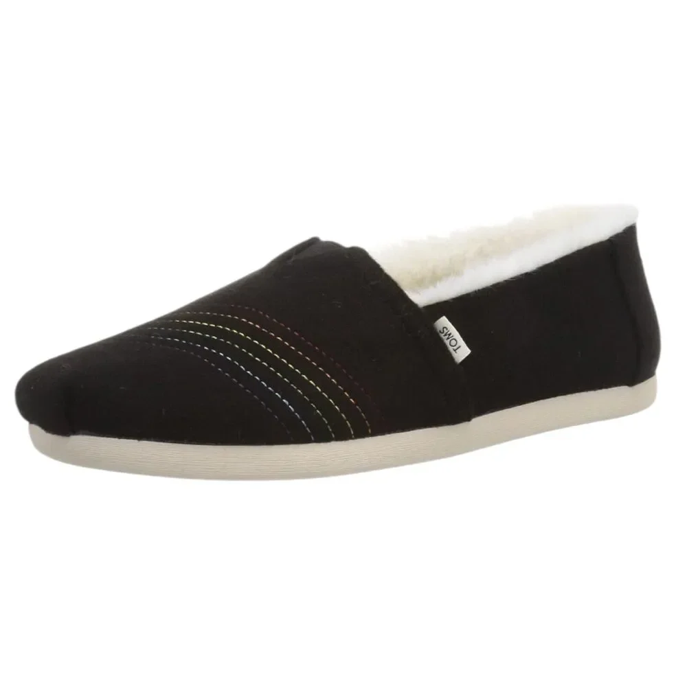 TOMS‎ Shoes Women Size 6.5 Alpagarta Faux Fur Lined Slip-On